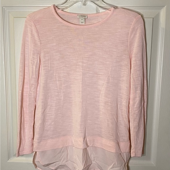 J. Crew Women’s Mixed Media Top - Picture 2 of 6